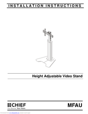 CHIEF MFAU Installation Instructions Manual