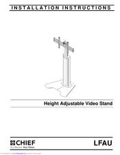 CHIEF LFAU Installation Instructions Manual