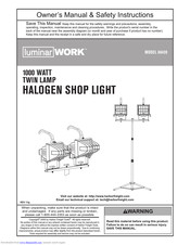 Luminar 66439 Owner's Manual & Safety Instructions