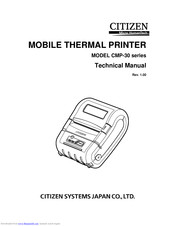 Citizen CMP-30 series Technical Manual
