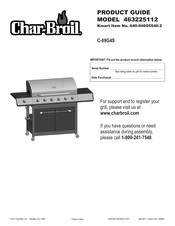 Char-Broil C-69G4S 463225112 Product Manual