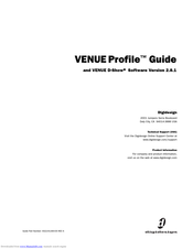 DigiDesign VENUE Profile Manual