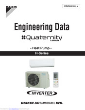 Daikin Quaternity FTXG15HVJU Engineering Data