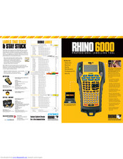 Dymo RHINO 6000 Manuals | ManualsLib