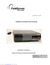 FieldServer FS-B-OPC-01 Startup Manual