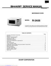 Sharp R-3A56 Service Manual