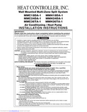 Heat Controller MMH24DA-1 Installation Instruction