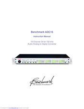 Benchmark ADC16 Instruction Manual