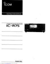 ICOM IC-R75 Instruction Manual