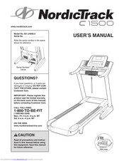 Nordictrack 2025 c1800 manual