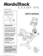 NordicTrack Club VS NTEX3107.0 User Manual