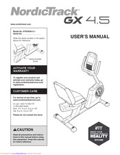 Nordictrack Gx 4 5 Manuals Manualslib