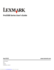 Lexmark Pro5500 Series User Manual