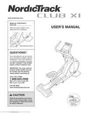NordicTrack CLUB XI NTEL81507.0 User Manual
