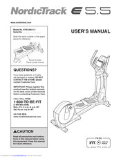 Nordictrack e 5.9 elliptical manual hot sale