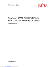 Fujitsu CPUMEMR D3131 Technical Manual