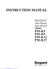 Ikegami PM-K5 Instruction Manual