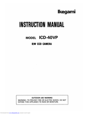 Ikegami ICD-40VP Instruction Manual