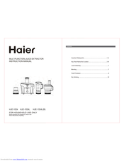 Haier HJE-1024 Instruction Manual