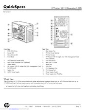 HP ProLiant ML110 Generation 5 (G5) Quickspecs
