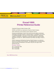 Encad Encad NovaJet 1000i Reference Manual