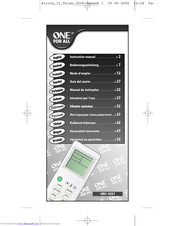 One For ALL URC-1031 Instruction Manual
