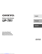 Onkyo UP-TR1 Instruction Manual