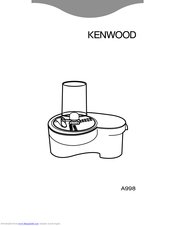 Kenwood A998 Instructions Manual