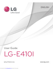 LG E410I User Manual