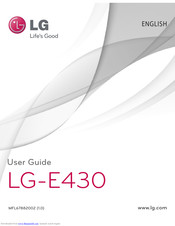 LG E430 User Manual