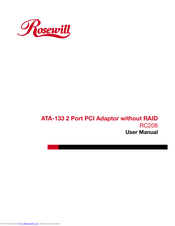 Rosewill RC208 User Manual