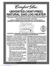 Comfort Glow CG3630NTA Owner's Operation And Installation Manual