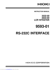 Hioki 9593-01 Instruction Manual