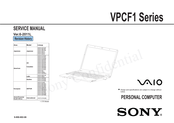 Sony VPCF1 Series Service Manual