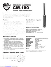 Nady Systems CM-100 User Manual