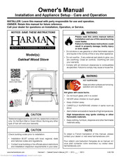 Harman Oakleaf Wood Stove Owner's Manual
