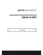 Pure Acoustics SBAR-810BT Manual