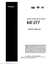 Roland KR-277 Owner's Manual