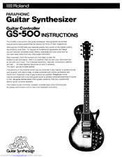 Roland GS-500 Instructions Manual