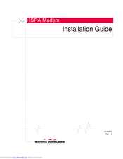 Sierra Wireless HSPA Modem Installation Manual