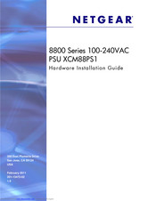 Netgear PSU XCM88PS1 Hardware Installation Manual