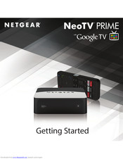 Netgear NeoTV Prime GTV100 Getting Started Manual