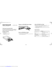 Netgear ProSafe APS1000W Installation Manual