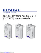 Netgear XAVT5601 Installation Manual