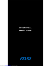 MSI Stealth User Manual