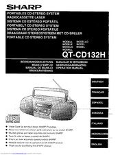 Sharp QT-CD132H Operation Manual