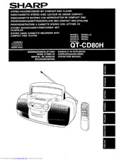 Sharp QT-CD80H Bedienungsanleitung