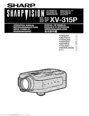 Sharp Sharp Vision XV-315P Gebruiksaanwijzing