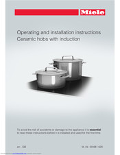 Miele KM 6364 Operating And Installation Instructions