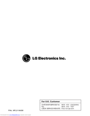 LG WD-10394TDK Owner's Manual
